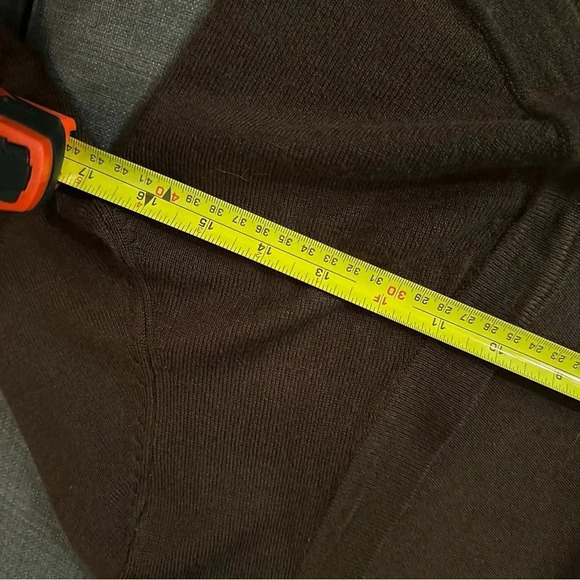 D'annah | Brown cardigan bolero 3/4 sleeves womens medium - Picture 4 of 5